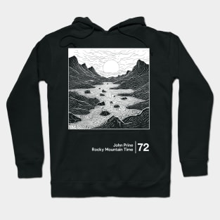 Rocky Mountain Time / Minimal Style Graphic Artwork Hoodie